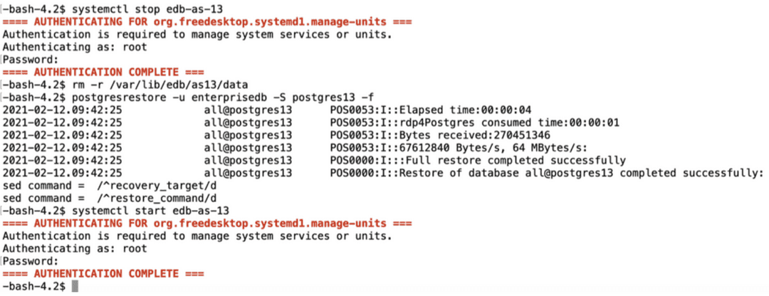 Instance Restore